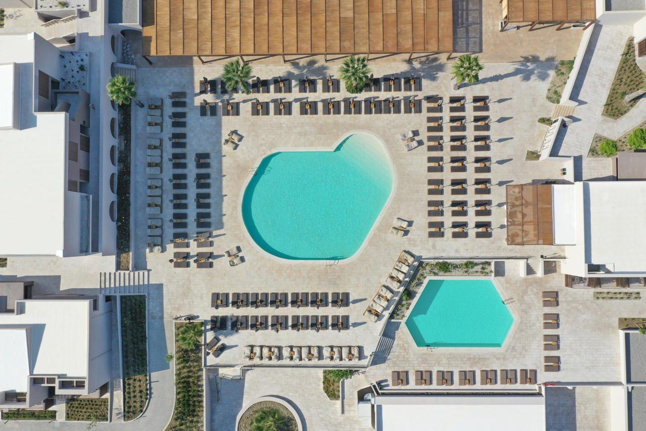 Elissa Adults-Only Lifestyle Beach Resort Kallithea  Ngoại thất bức ảnh Aerial view of the hotel